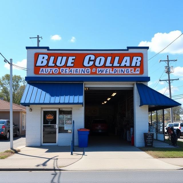 Blue Collar Auto Repair shop exterior on Pace Road